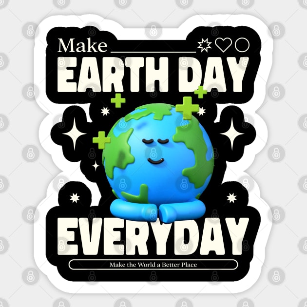 Make Earth Day Everyday Sticker by DrollDrifter
